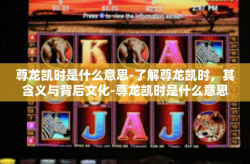 尊龙凯时是什么意思-了解尊龙凯时，其含义与背后文化-尊龙凯时是什么意思