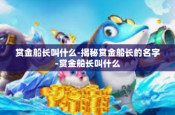 赏金船长叫什么-揭秘赏金船长的名字-赏金船长叫什么