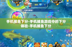 手机捕鱼下分-手机捕鱼游戏中的下分体验-手机捕鱼下分