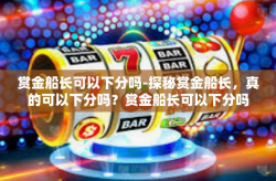 赏金船长可以下分吗-探秘赏金船长，真的可以下分吗？赏金船长可以下分吗